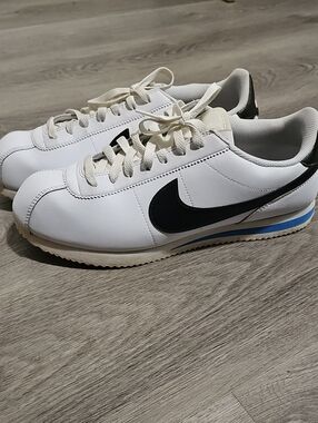 Nike Leather White and Black Cortez